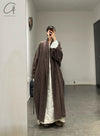 Mutedance 24 Autumn and Winter Wool Long Coat MD-MD24FW12-BROWN